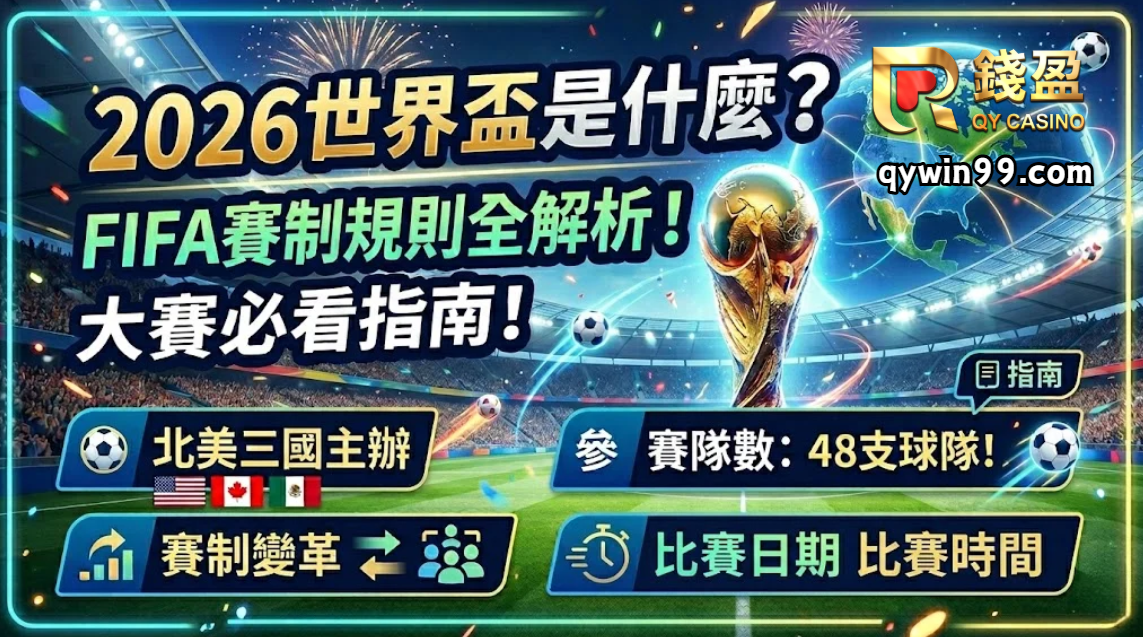2026世界盃是什麼？FIFA賽制規則全解析！大賽必看指南 ！