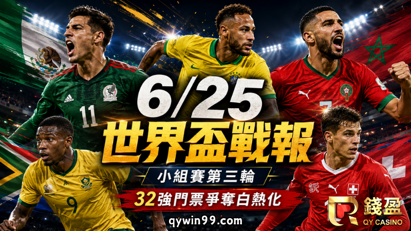 【2026FIFA世界盃】6/25戰報：墨西哥9分完美晉級，南非爆冷韓國搶下32強門票！