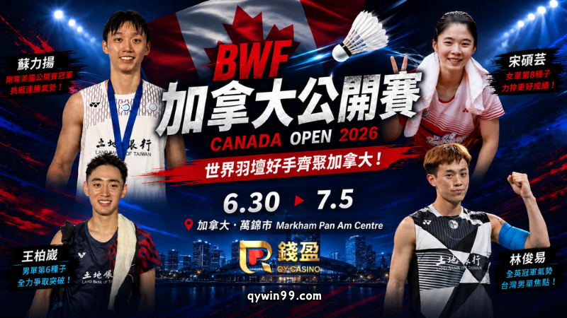 BWF加拿大公開賽報導：台灣好手接力登場！蘇力揚帶冠軍氣勢挑戰再突破