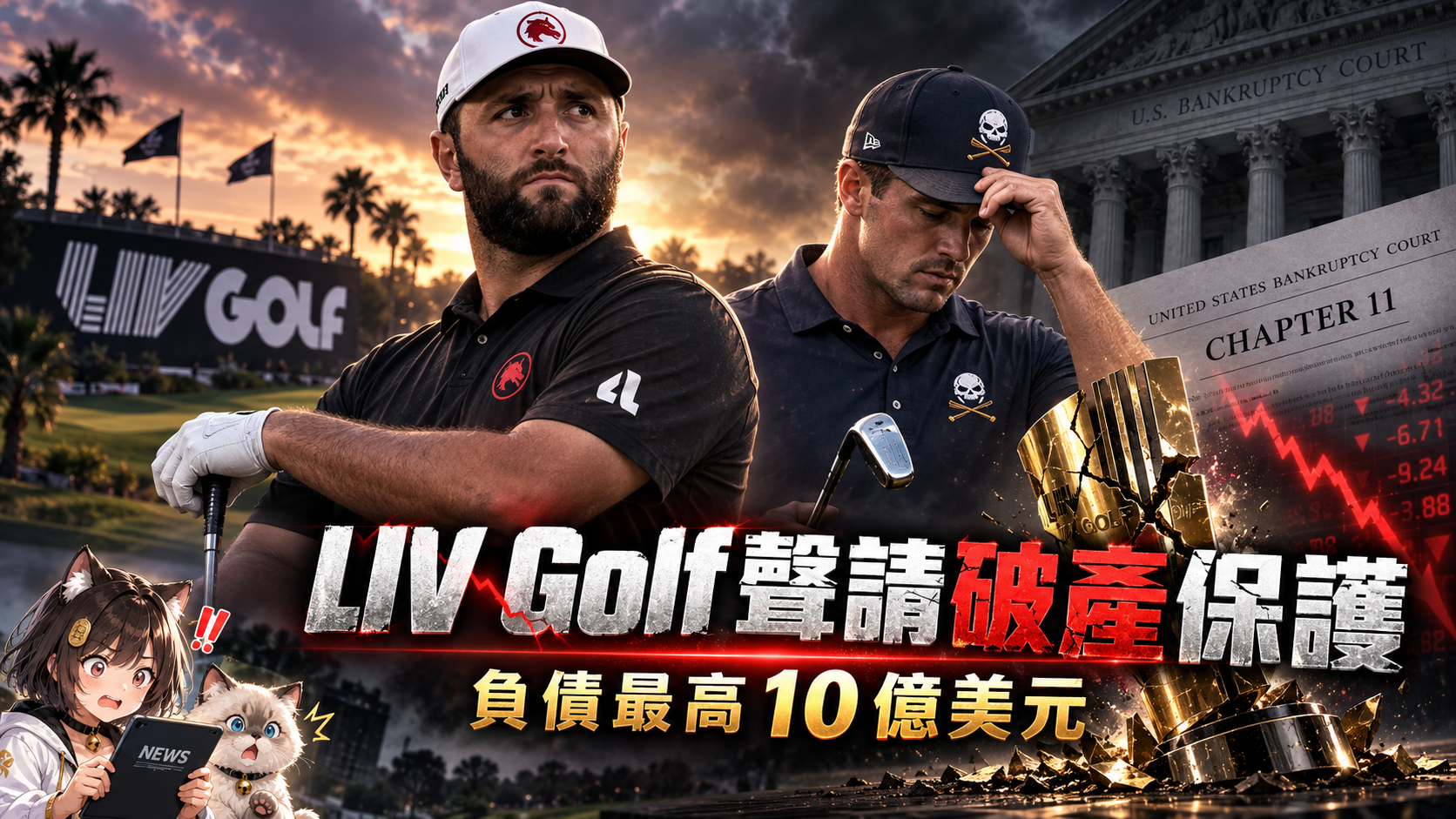 LIV Golf聲請破產保護！負債最高10億美元　3大球星遭欠款