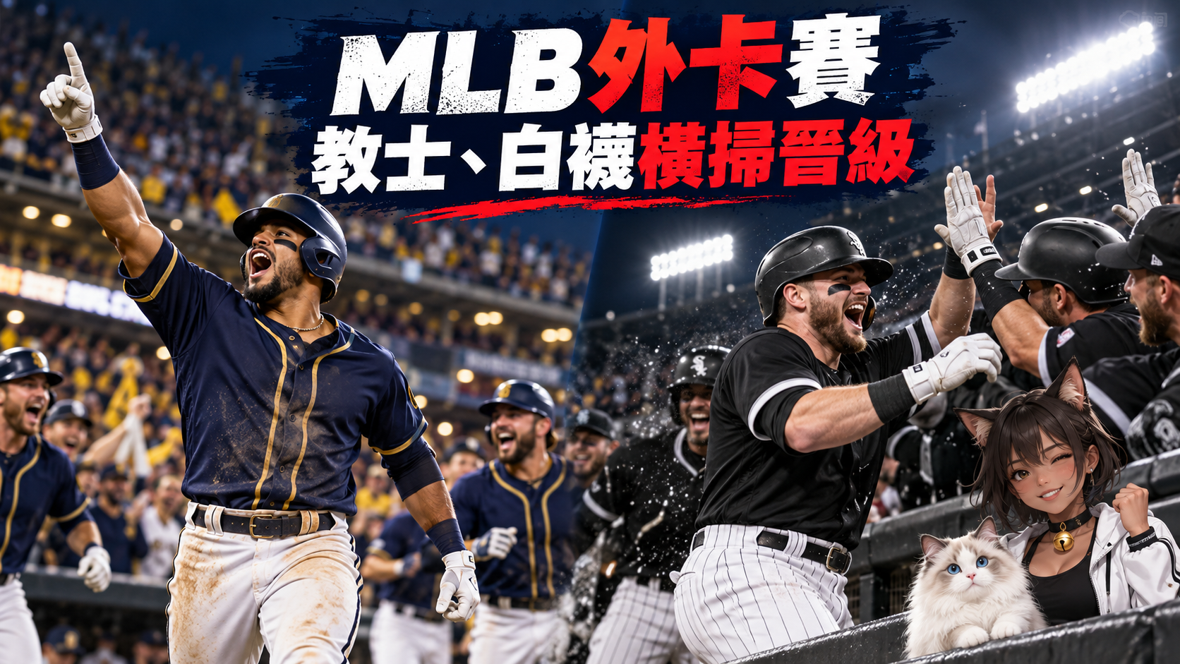 教士、白襪外卡戰連兩場橫掃！Sheets代打轟致勝砲　白襪睽違21年再贏系列賽