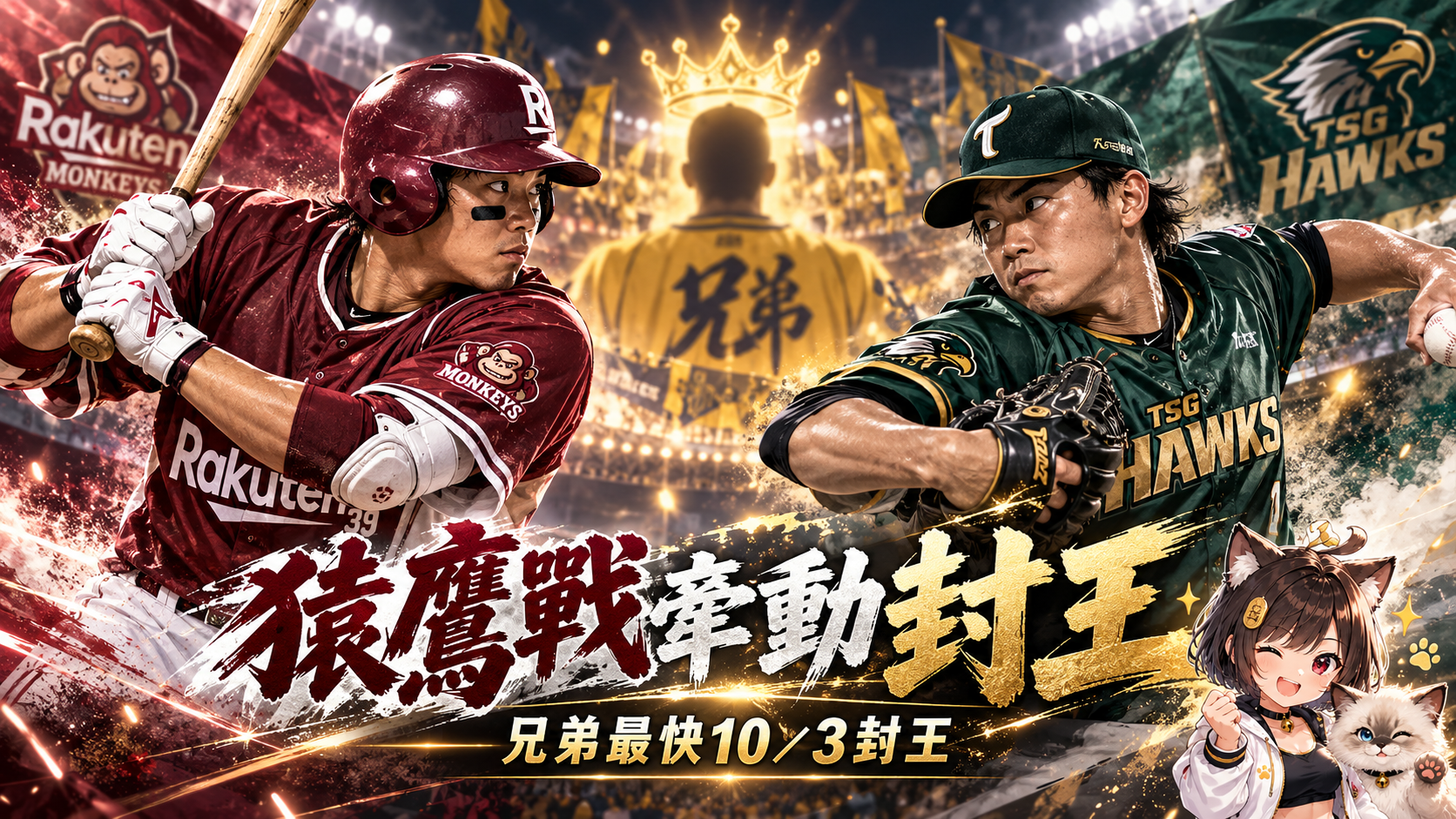 樂天今天不能輸！對台鋼結果牽動兄弟封王　10/3最快出現黃色彩帶