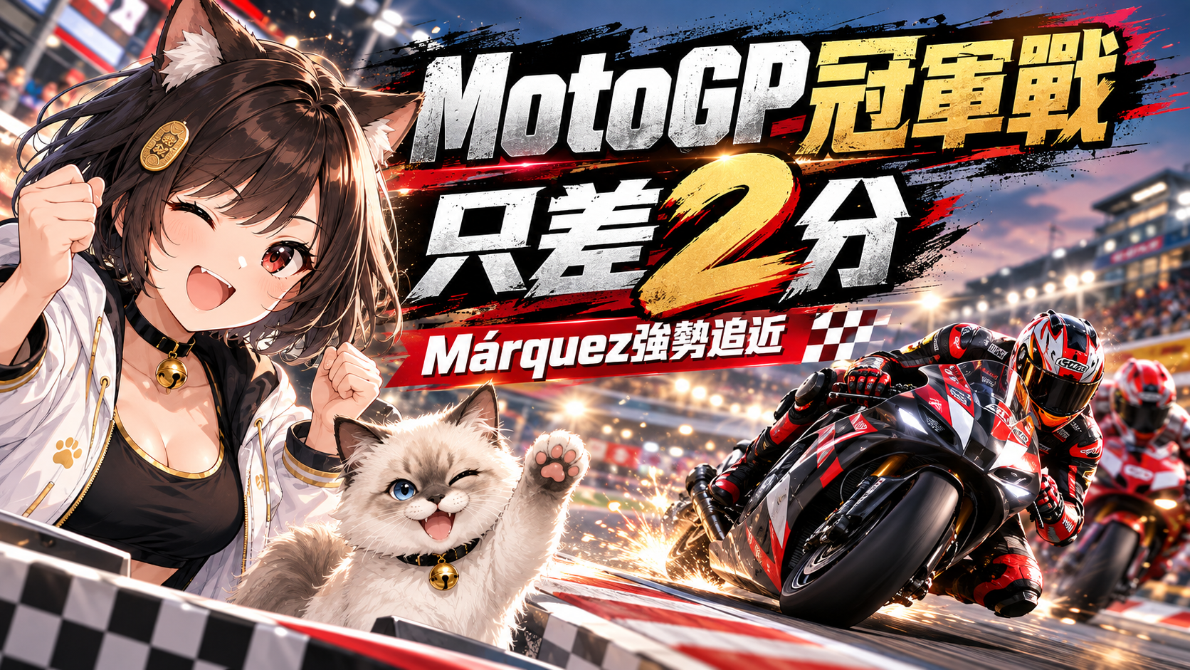 MotoGP冠軍戰只差2分！Marc Márquez日本站雙冠　Martin領先優勢幾乎歸零
