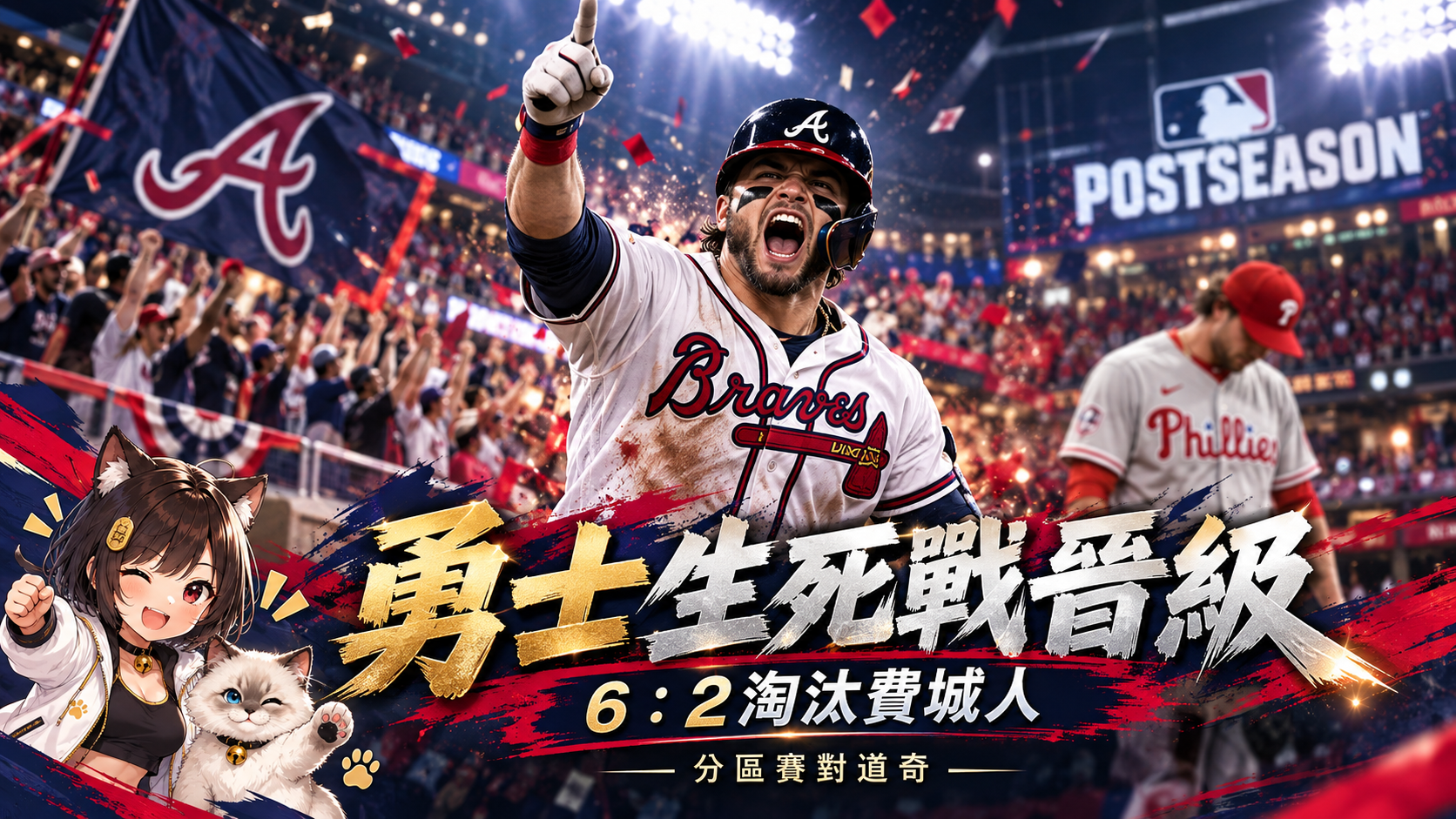 勇士6：2淘汰費城人！3轟拿下外卡生死戰　分區系列賽挑戰道奇