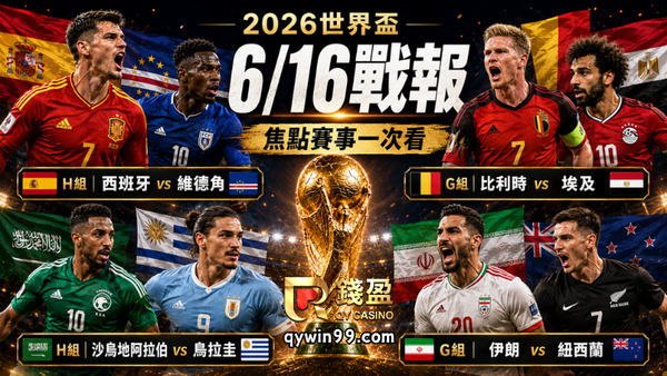 【2026FIFA世界盃】6/16戰報：西班牙遭維德角逼平，伊朗紐西蘭4球激戰，本日四場全和局