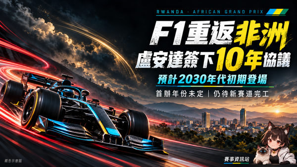 F1重返非洲拍板！盧安達簽10年協議，為何還要等到2030年代？