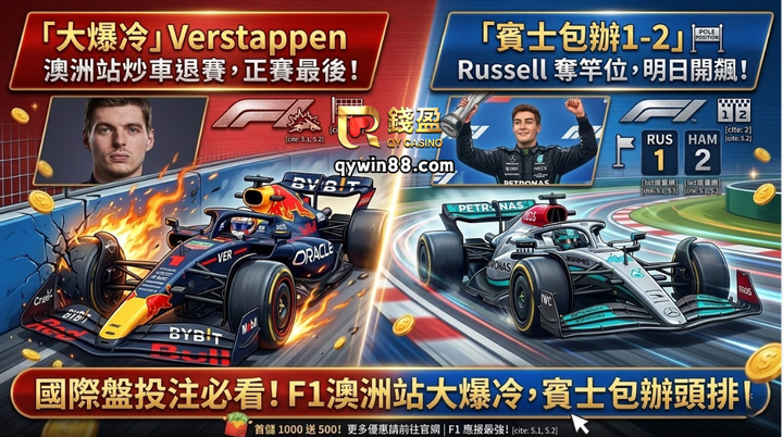 國際盤投注必看！F1澳洲站大爆冷，賓士包辦頭排！